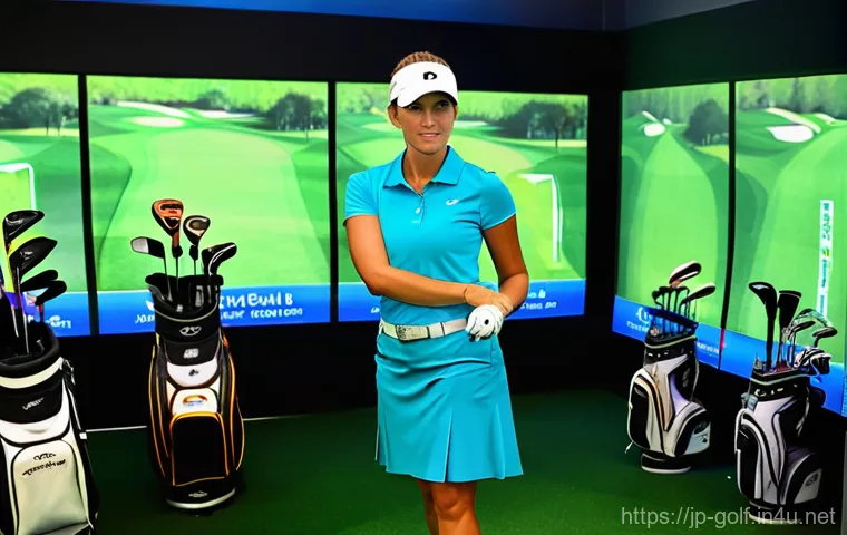 골프 클럽 종류와 차이점 - **Prompt for Driver Fitting Session:**
    "A female golfer, in her late 20s, with a determined and ...